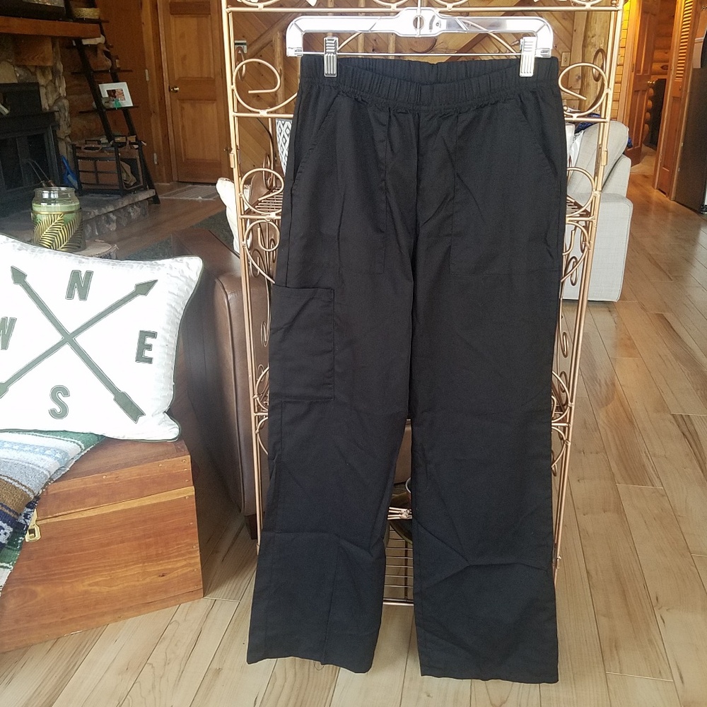 Scrubstar black scrub Bottoms Size S
